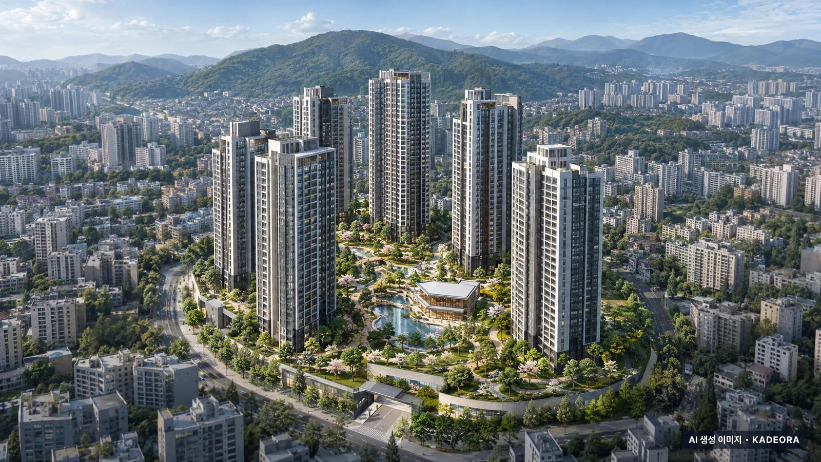 울산 북구 연암동 재건축 단지 전경 AI 상상도 — 북구 연암동