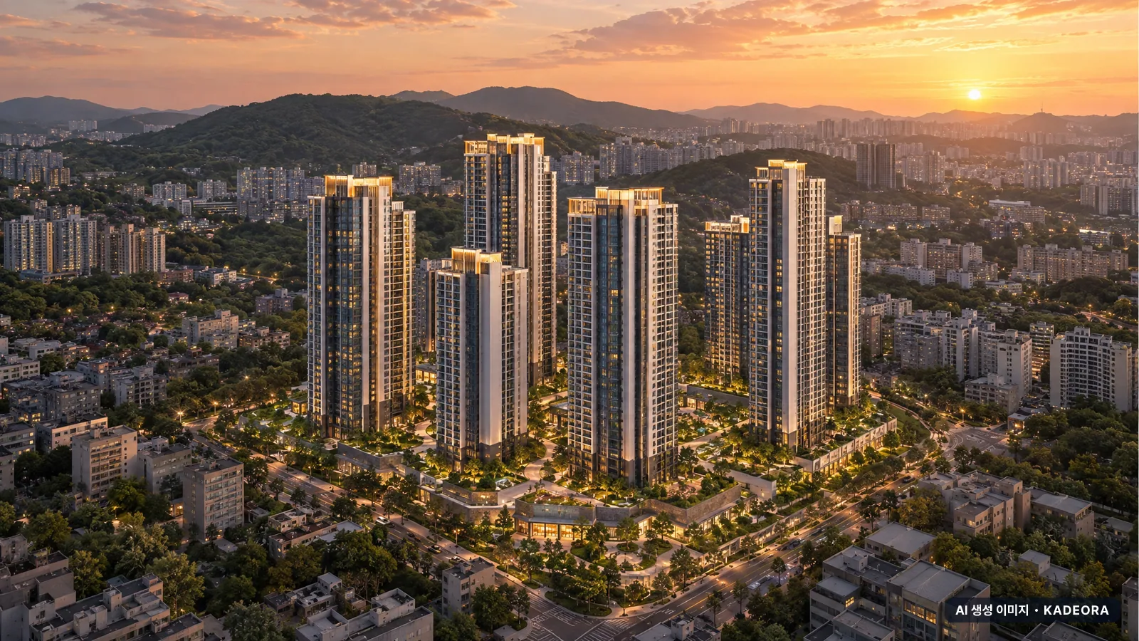 울산 북구 연암동 재건축 단지 전경 AI 상상도 — 북구 연암동