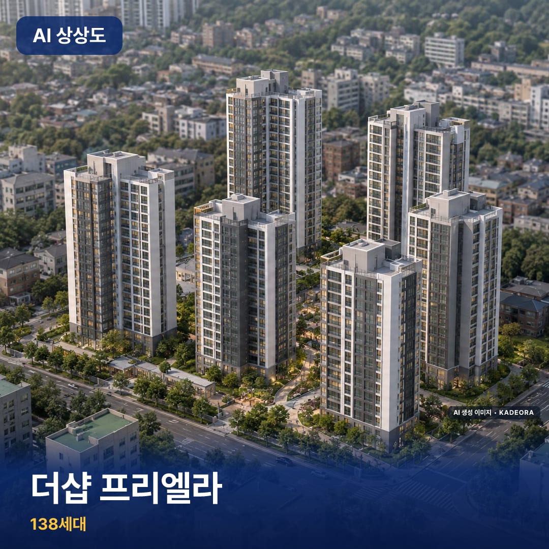 더샵 프리엘라 단지 썸네일 — AI 생성 이미지
