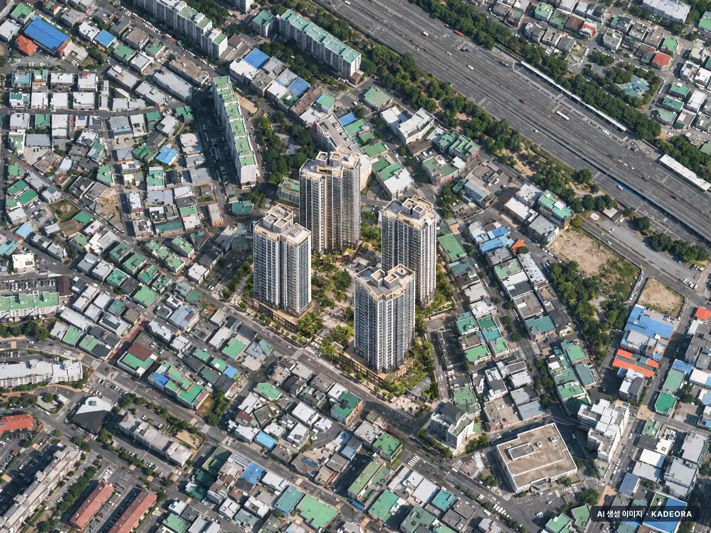 울산신복역 비스타 메트로 최고 38층·총 481세대 기준 AI 상상도 — 실제와 다를 수 있음 울산신복역 비스타 메트로 최고 38층·총 481세대 기준 AI 상상도(주간 항공) — 실제와 다를 수 있음