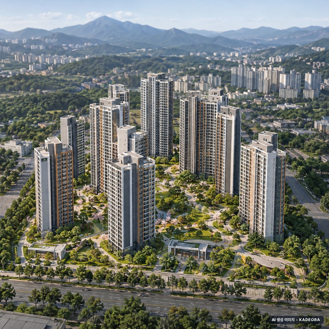 인천영종국제도시 디에트르 라 메르Ⅰ(RC4-1,2BL)(7차) 이번 29세대 공급 기준 AI 상상도(주간 항공) — 실제와 다를 수 있음