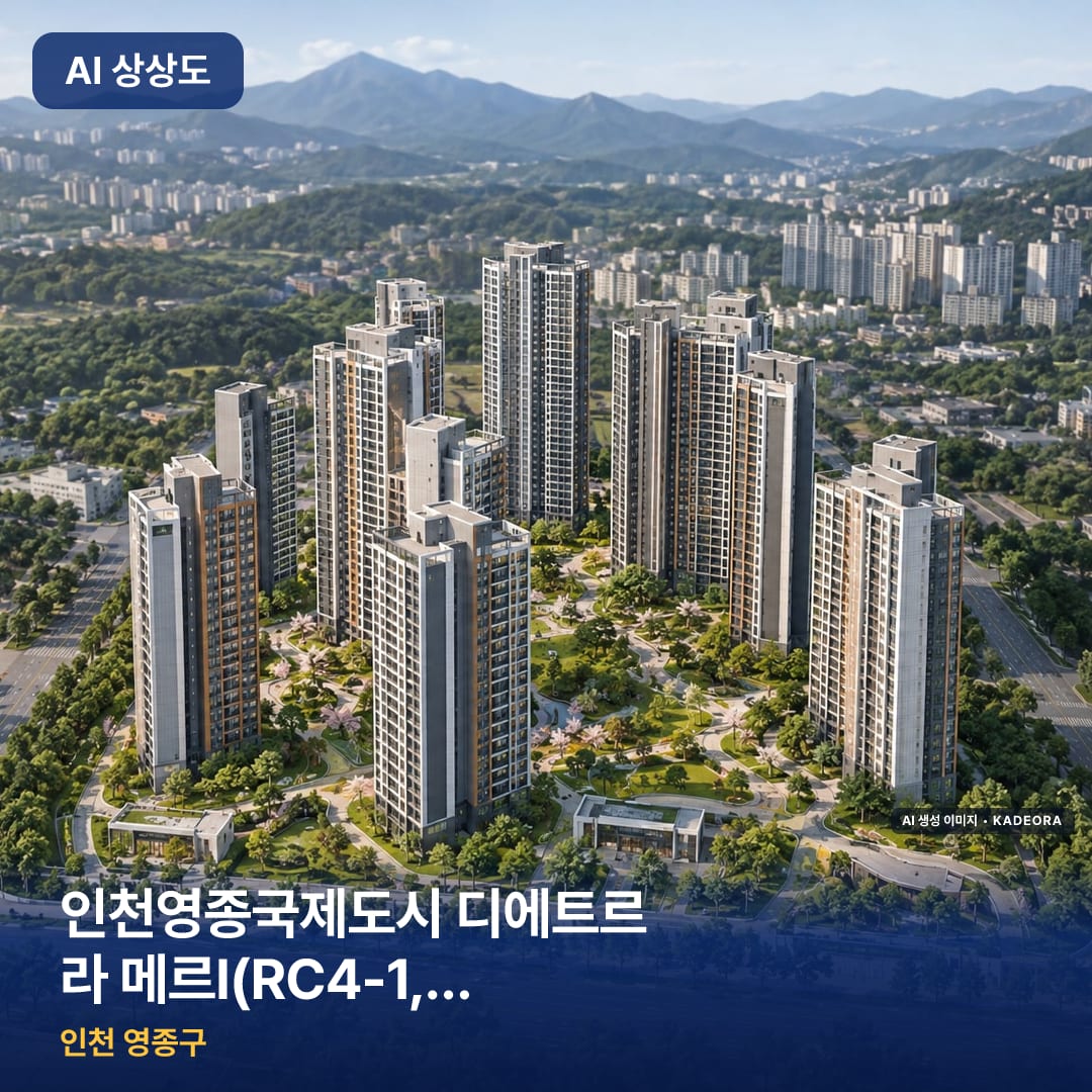 인천영종국제도시 디에트르 라 메르Ⅰ(RC4-1,2BL)(7차) 완공 AI 상상도 카드