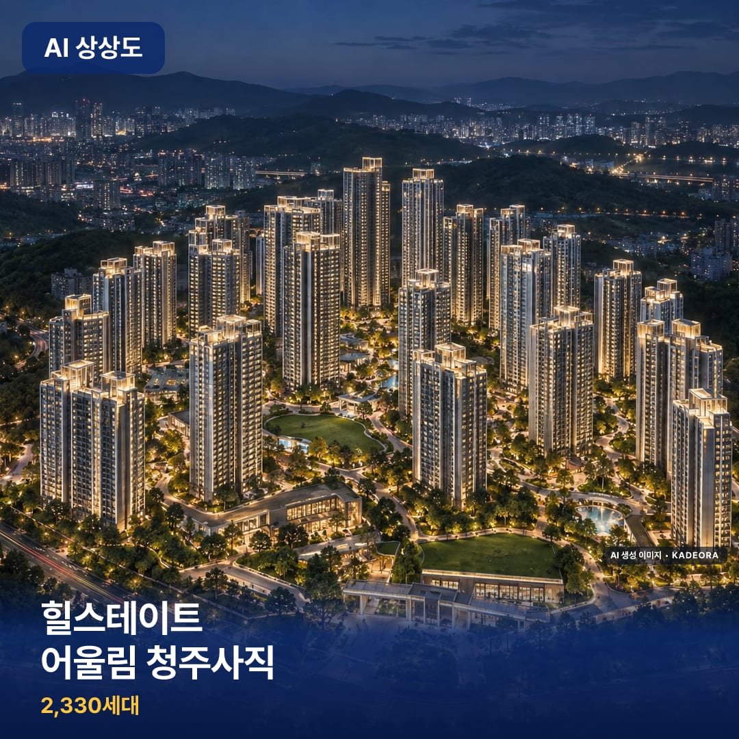 힐스테이트 어울림 청주사직 AI 상상도