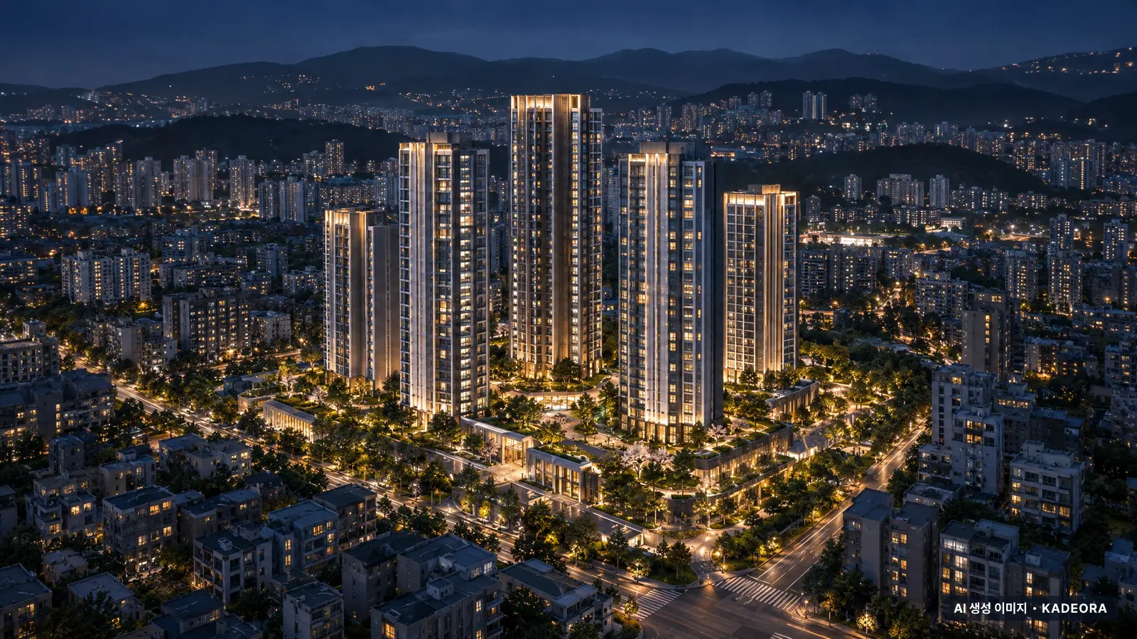 부산 사하구 괴정8 재개발 단지 전경 AI 상상도 — 사하구 괴정동 총 923세대
