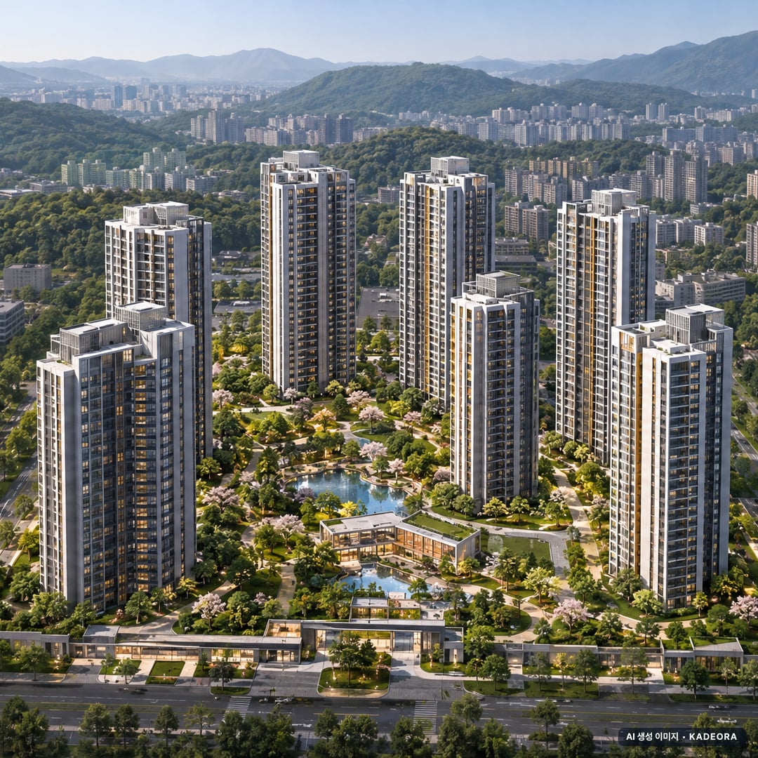 인천 검단신도시 AB13블록 호반써밋Ⅲ(본청약) 8개동·최고 29층·총 905세대(이번 492세대 공급) 기준 AI 상상도 — 실제와 다를 수 있음 인천 검단신도시 AB13블록 호반써밋Ⅲ(본청약) 8개동·최고 29층·총 905세대(이번 492세대 공급) 기준 AI 상상도(주간 항공) — 실제와 다를 수 있음
