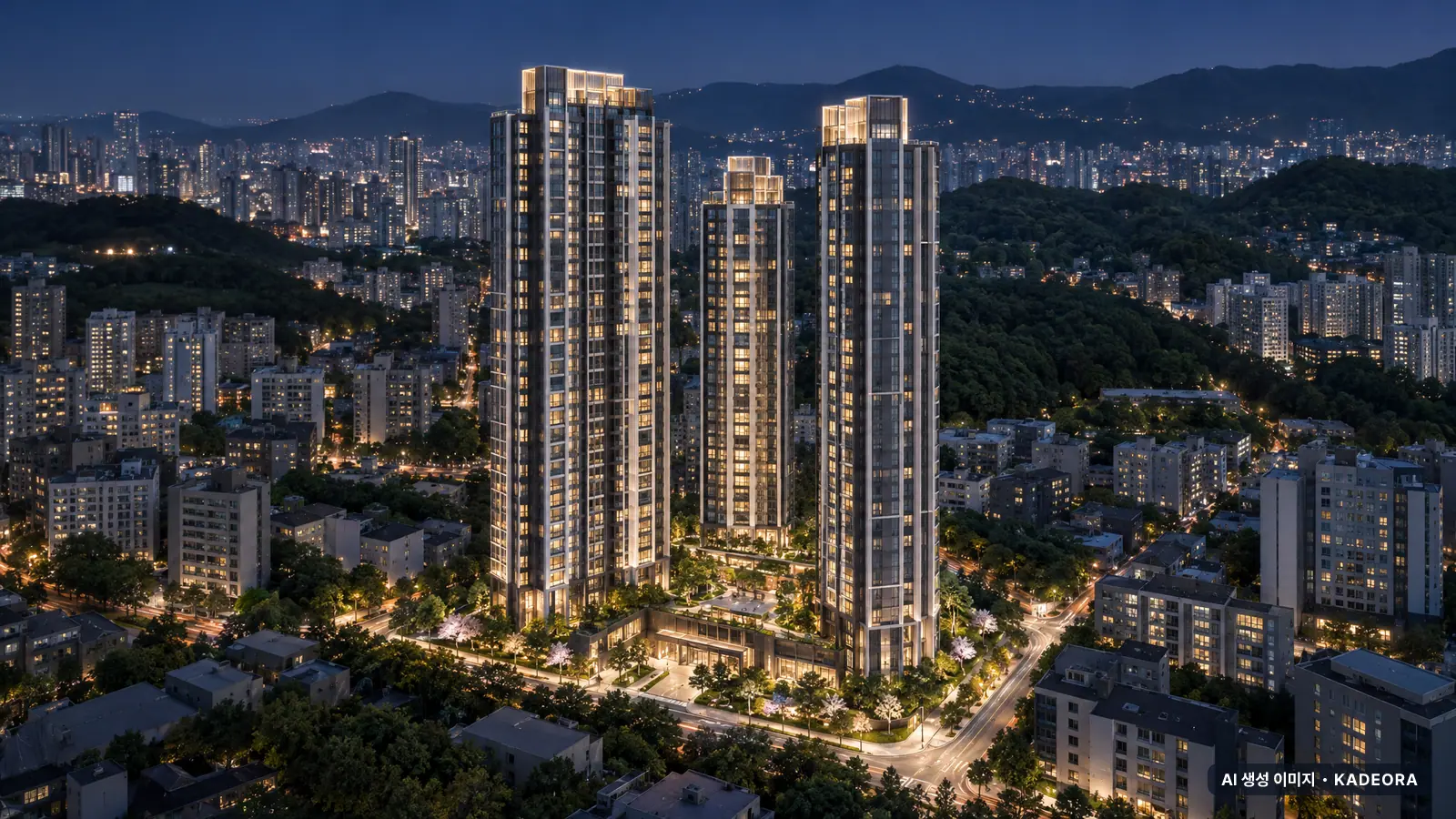 부산 북구 덕천동 365-26번지 일원 가로주택정비 단지 전경 AI 상상도 — 북구 총 121세대