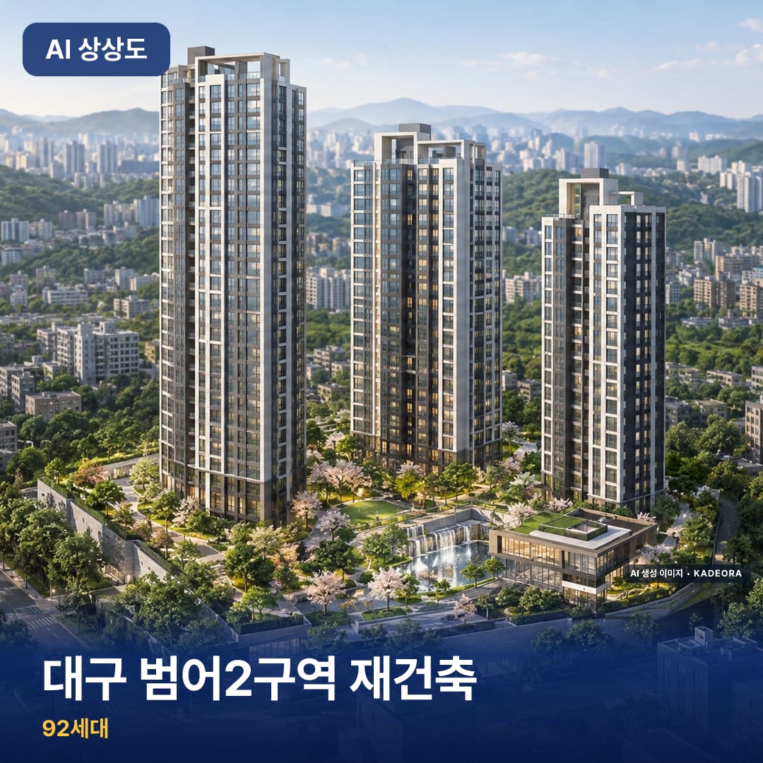 대구 범어2구역 재건축 단지 썸네일 — AI 생성 이미지