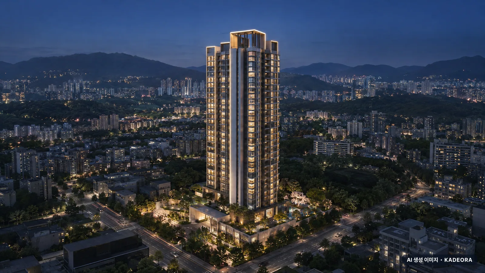 힐스테이트 가야 2단지 단지 전경 AI 상상도 — 부산진구 가야동 81세대