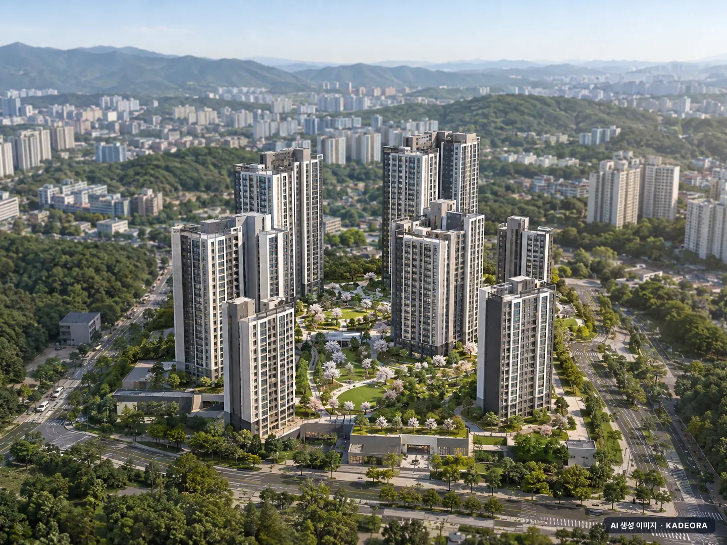 에코델타시티 푸르지오 센터파크(18BL) 이번 1세대 공급 기준 AI 상상도 — 실제와 다를 수 있음 에코델타시티 푸르지오 센터파크(18BL) 이번 1세대 공급 기준 AI 상상도(주간 항공) — 실제와 다를 수 있음