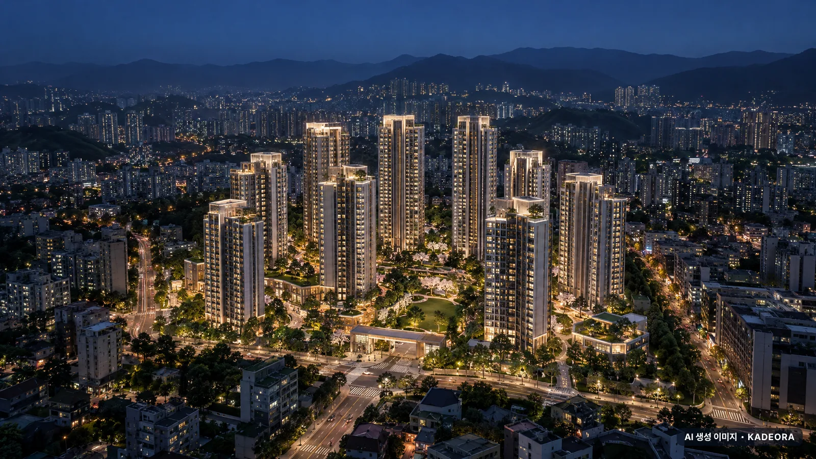 남양주시 평내1 단지 전경 AI 상상도 — 남양주시 평내동 1,798세대
