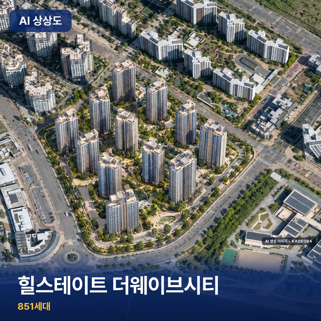힐스테이트 더웨이브시티 단지 썸네일 — AI 생성 이미지