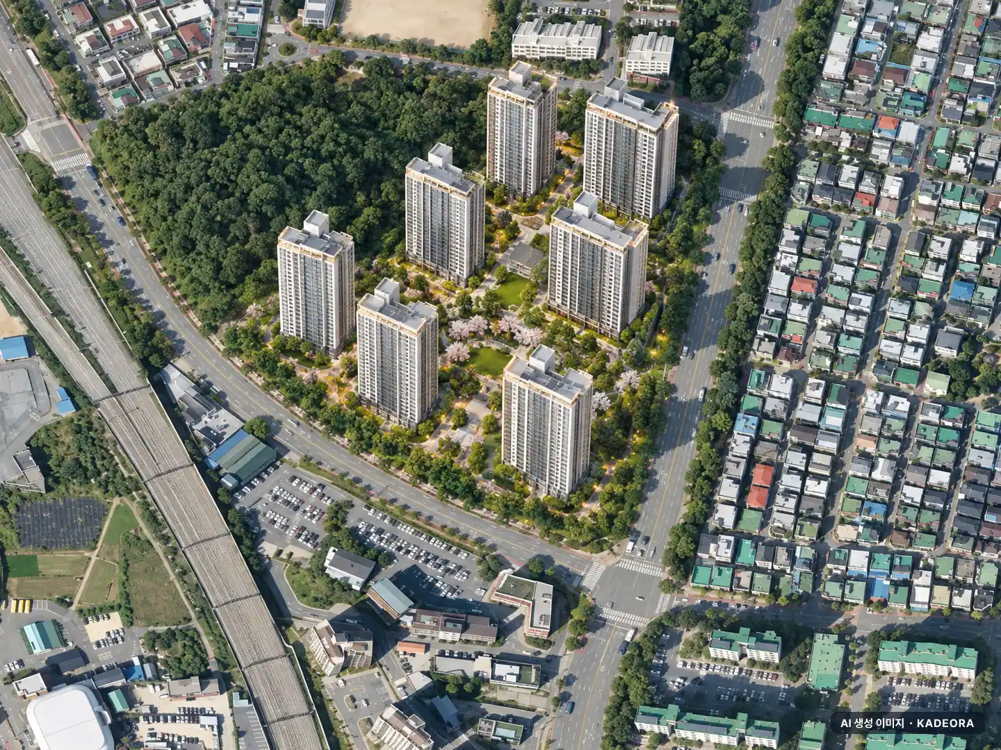 광주 선운2지구 예다음(사전청약) 7개동·최고 25층·총 554세대(이번 505세대 공급) 기준 AI 상상도 — 실제와 다를 수 있음 광주 선운2지구 예다음(사전청약) 7개동·최고 25층·총 554세대(이번 505세대 공급) 기준 AI 상상도(주간 항공) — 실제와 다를 수 있음