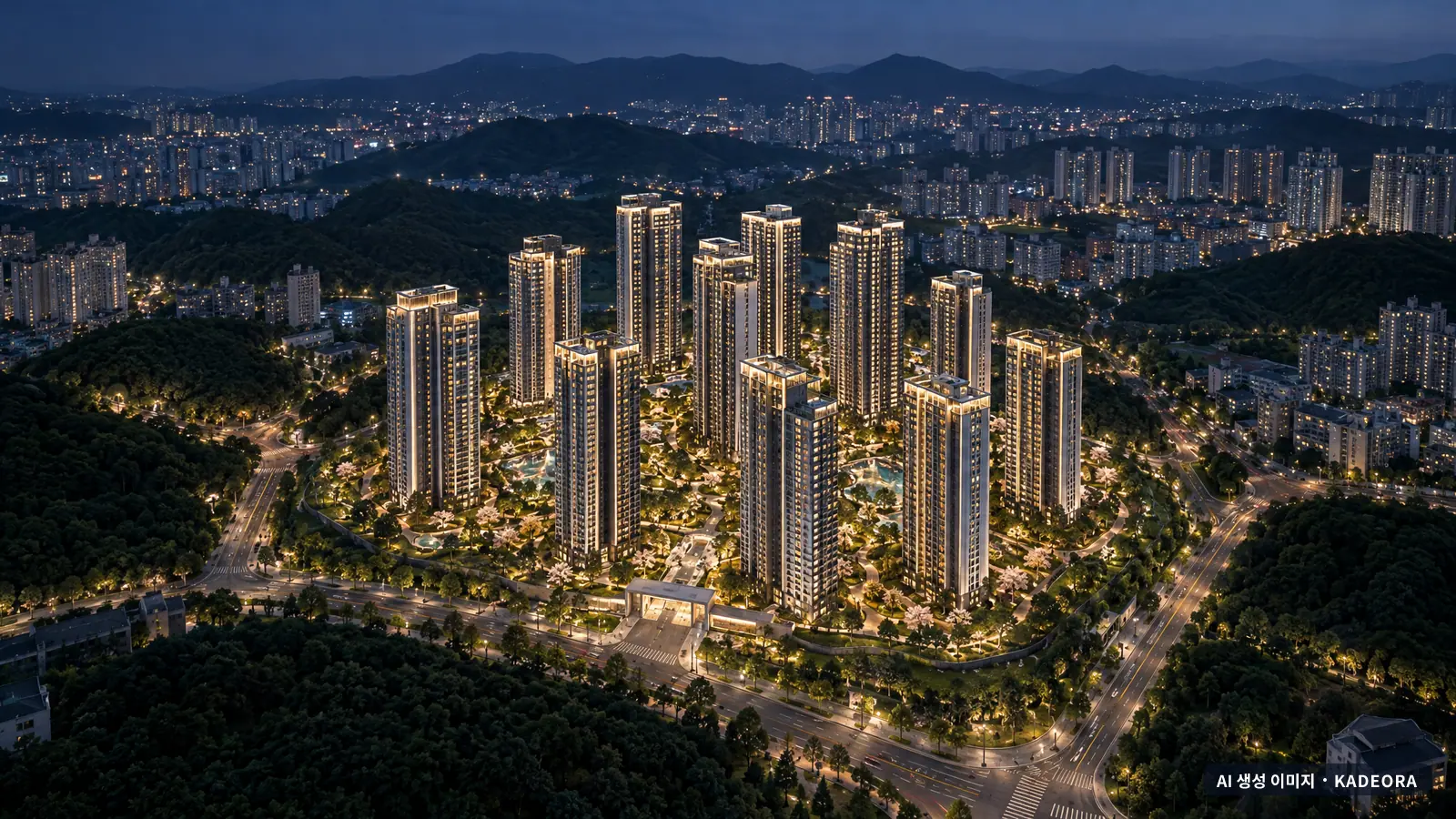 다대동 370-11번지 일원 공동주택 단지 전경 AI 상상도 — 사하구 다대동 3,002세대
