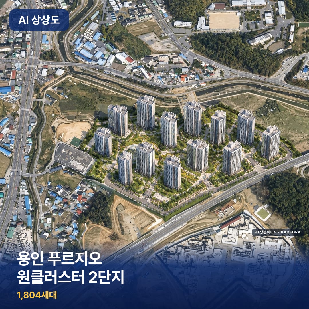용인 푸르지오 원클러스터 2단지 AI 상상도