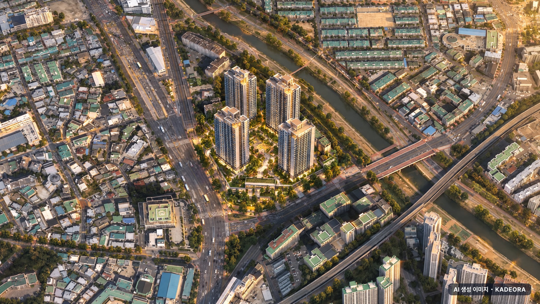 거제동 129-5번지 주거복합 조감도 AI 상상도(노을 항공) — 부산 연제구 분양 예고 390세대