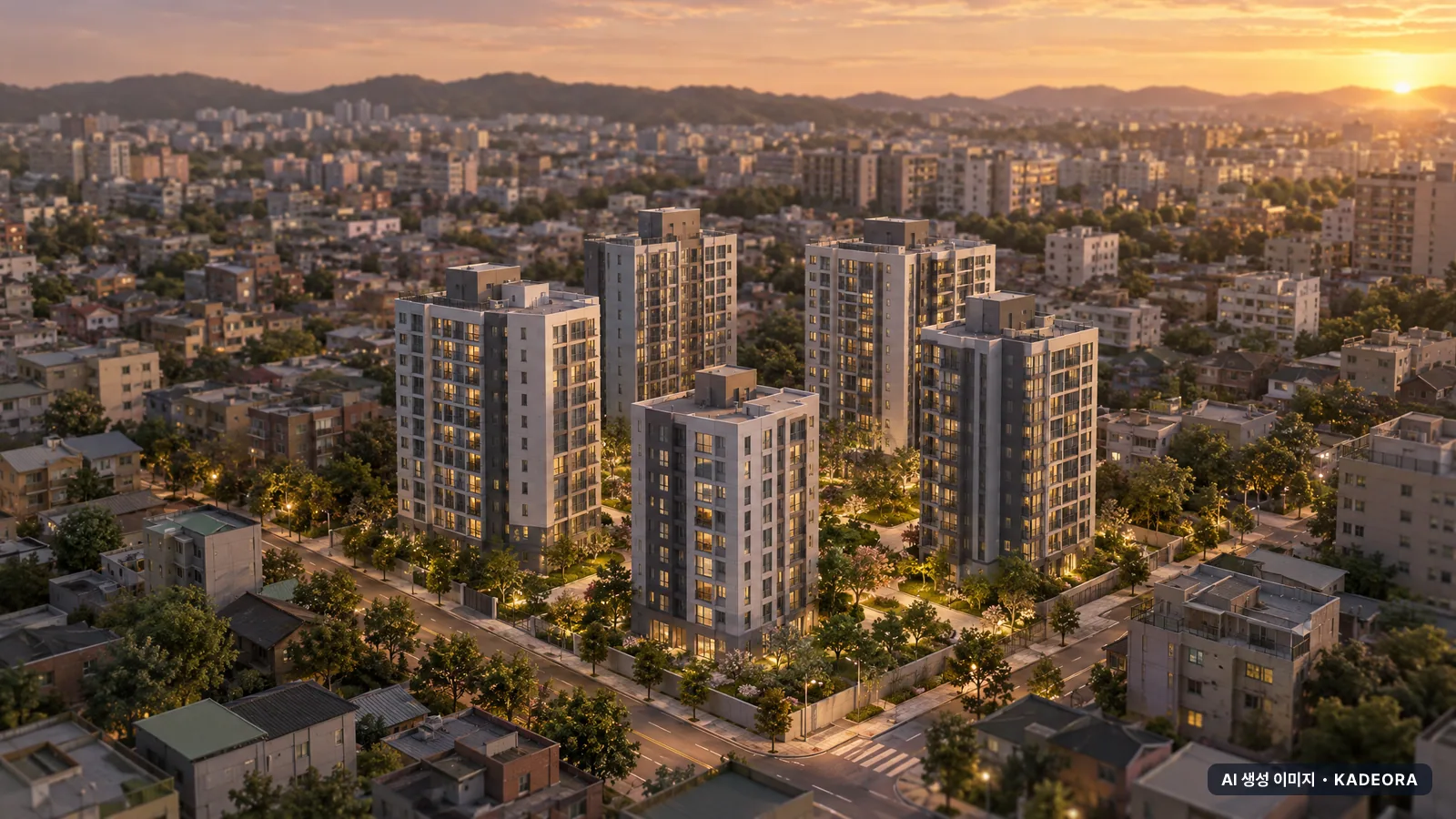 태화강 에피트 5개동·최고 15층·총 307세대 기준 AI 상상도(노을 항공) — 실제와 다를 수 있음