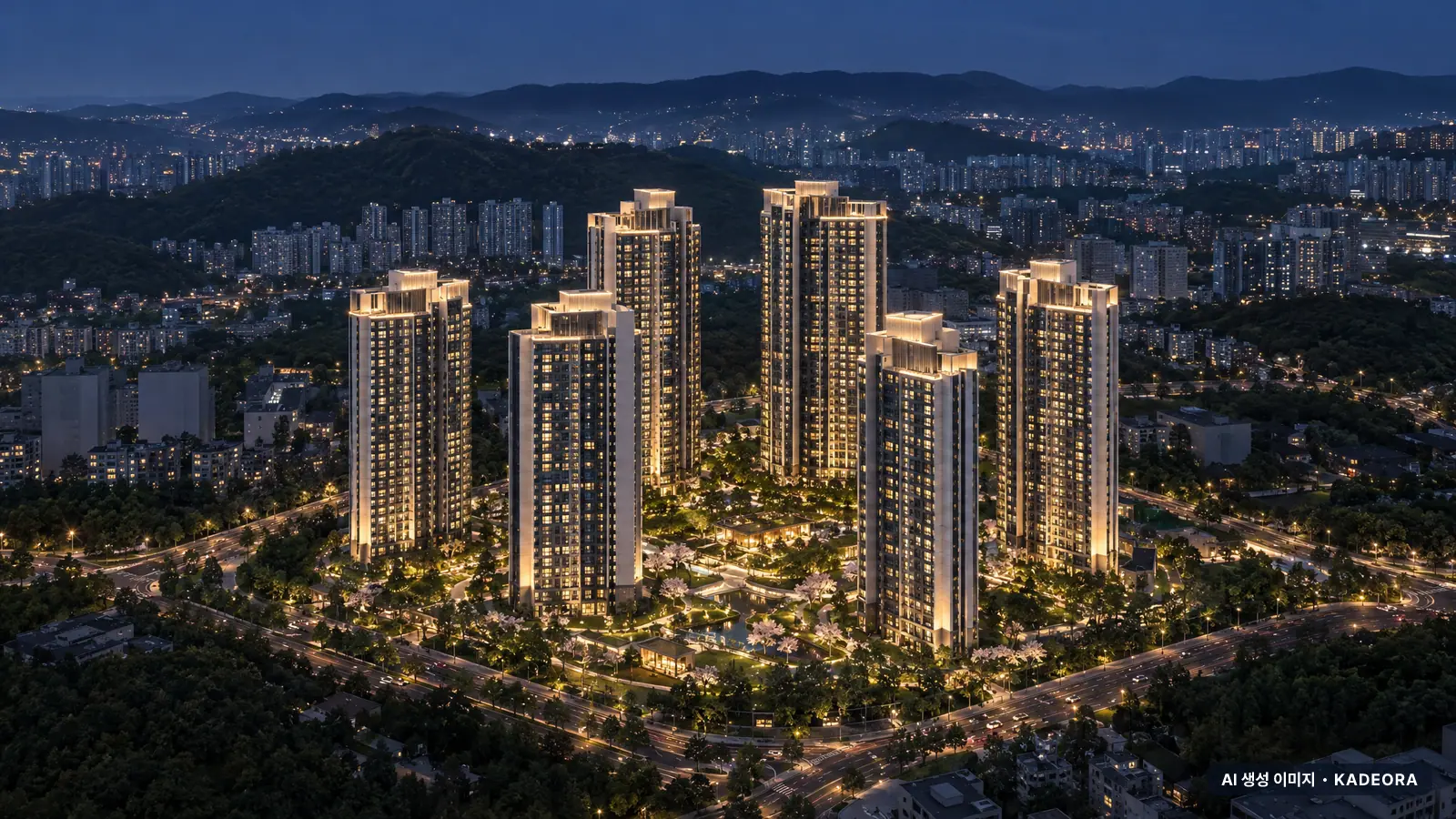 사하 경남아너스빌 시그니처 단지 전경 AI 상상도 — 사하구 감천동 380세대