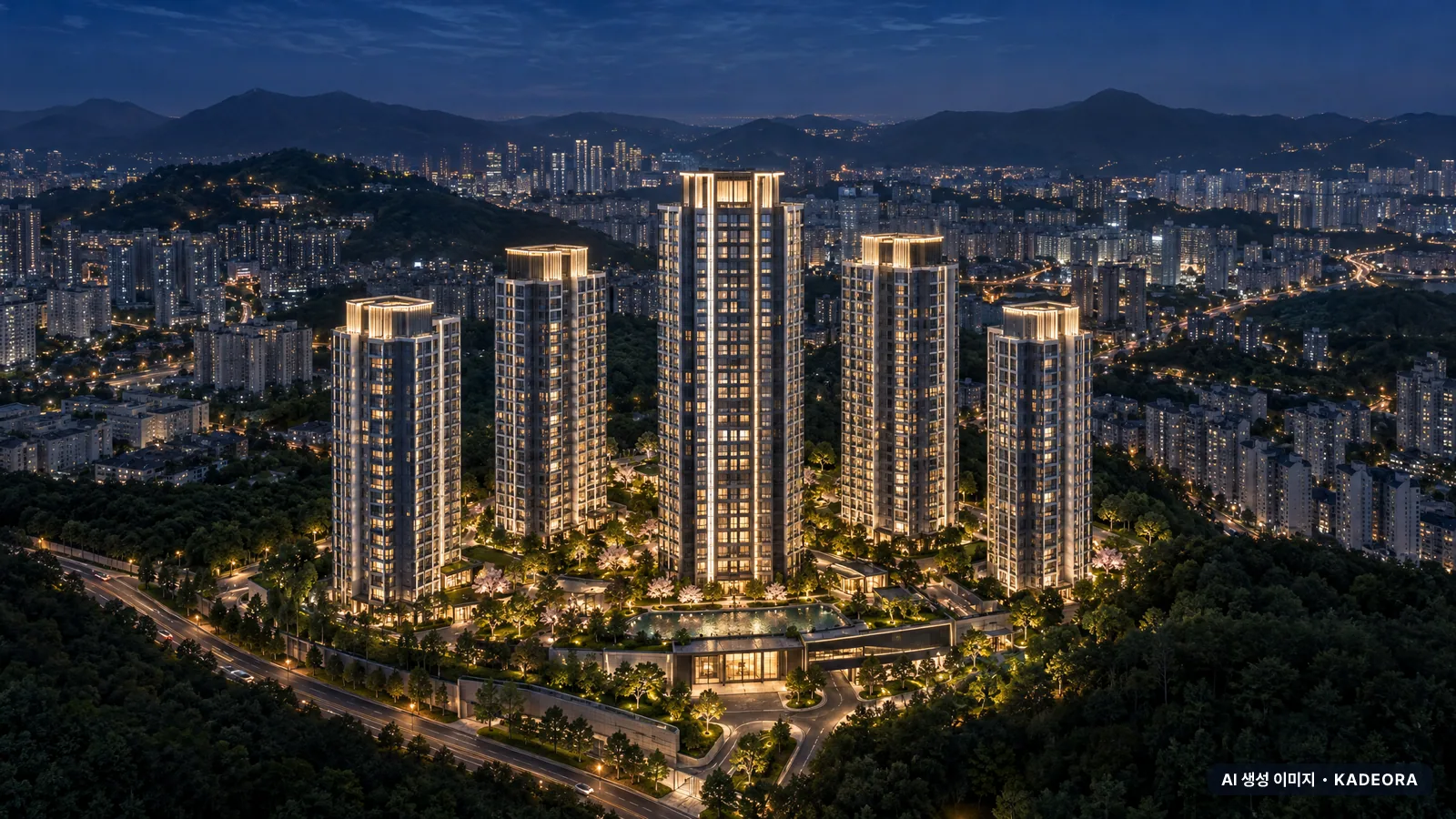 서울원 아이파크 단지 전경 AI 상상도 — 노원구 월계동 1,856세대