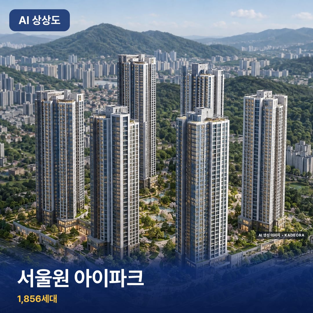 서울원 아이파크 AI 상상도 — AI 생성 상상도 · 실제와 다를 수 있음