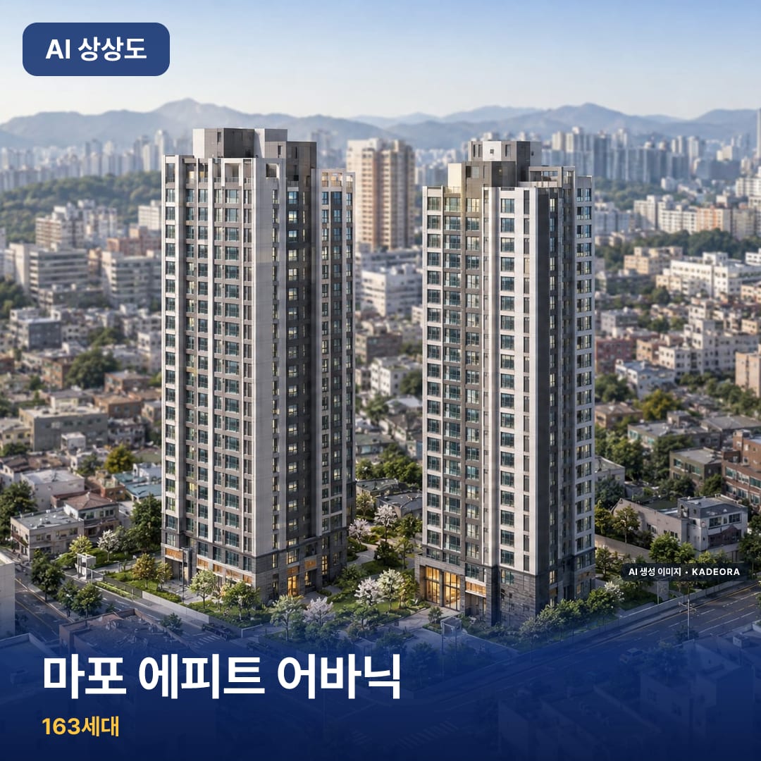 마포 에피트 어바닉 AI 상상도 — AI 생성 상상도 · 실제와 다를 수 있음