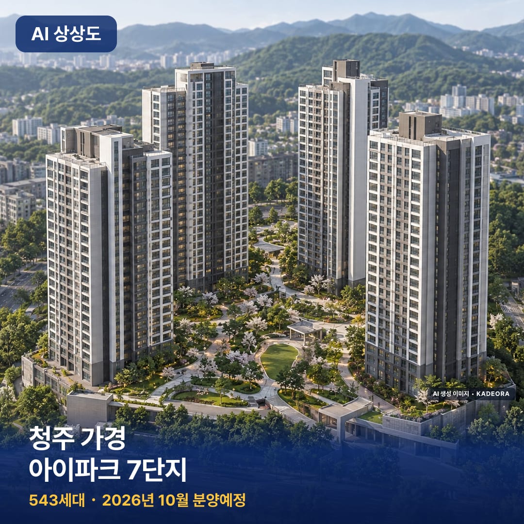 청주 가경 아이파크 7단지 AI 상상도