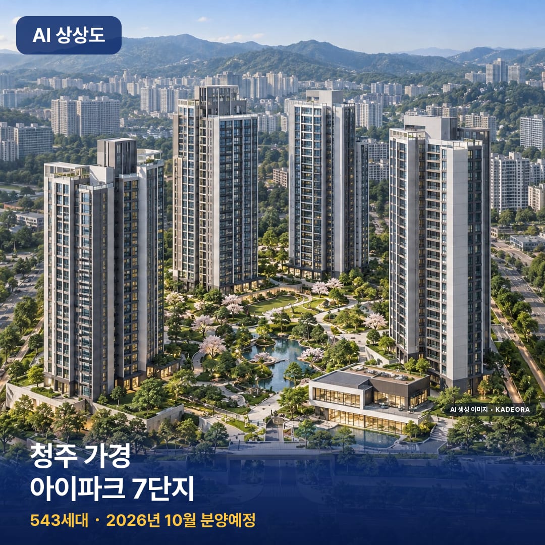 청주 가경 아이파크 7단지 AI 상상도