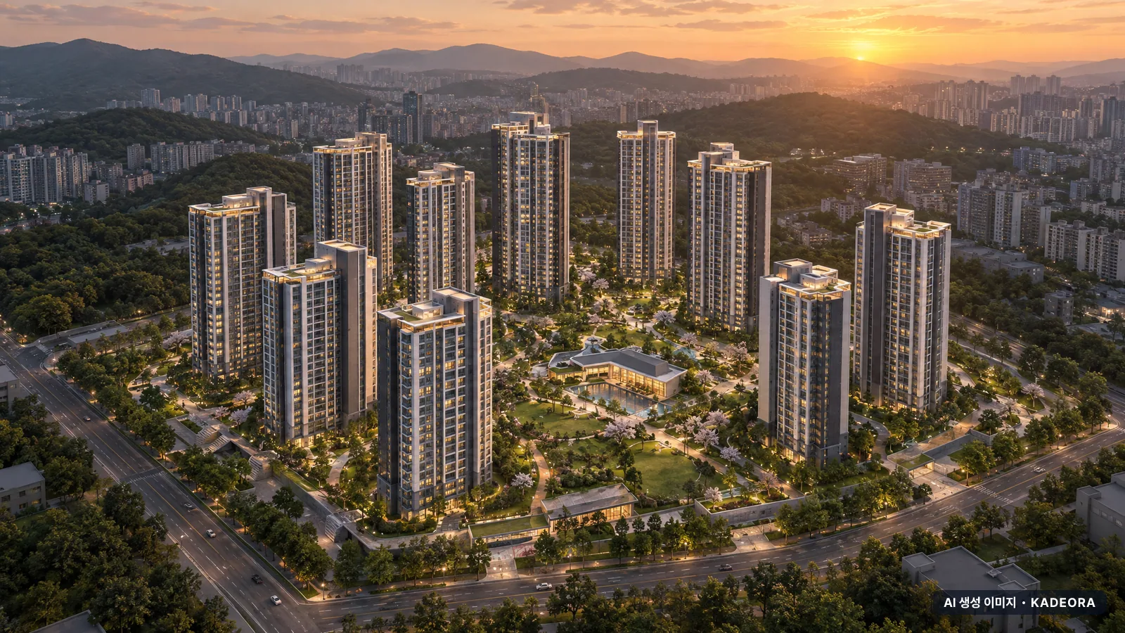 천안 아이파크 시티 5단지 총 1,126세대(이번 837세대 공급) 기준 AI 상상도(노을 항공) — 실제와 다를 수 있음