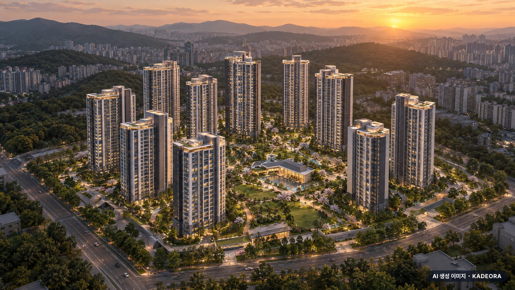 천안 아이파크 시티 5단지 총 1,126세대(이번 837세대 공급) 기준 AI 상상도(노을 항공) — 실제와 다를 수 있음