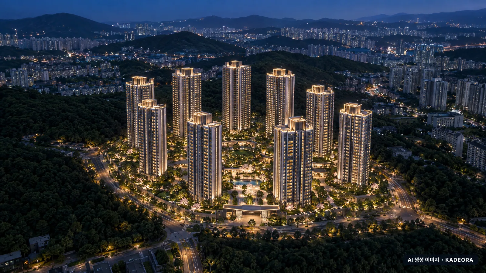 썬밸리 오드카운티 가평설악 단지 전경 AI 상상도 — 가평군 설악면 1,039세대