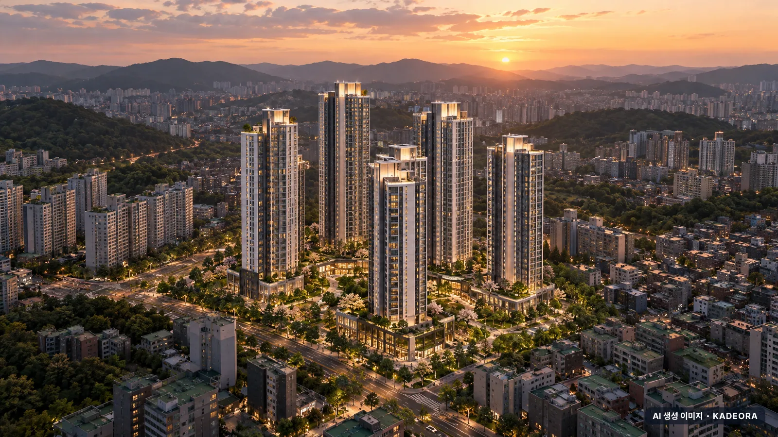 경남 창원 반송동 재건축 단지 전경 AI 상상도 — 창원시 반송동