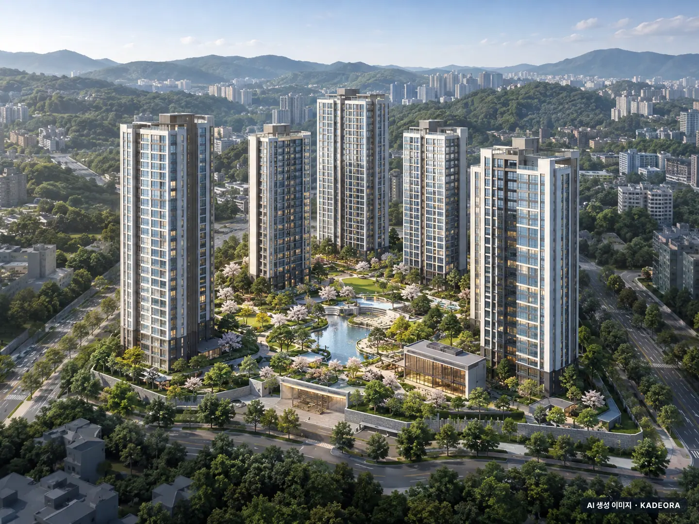 울산다운2지구 A-10블록 공공분양주택 이번 579세대 공급 기준 AI 상상도 — 실제와 다를 수 있음 울산다운2지구 A-10블록 공공분양주택 이번 579세대 공급 기준 AI 상상도(주간 항공) — 실제와 다를 수 있음