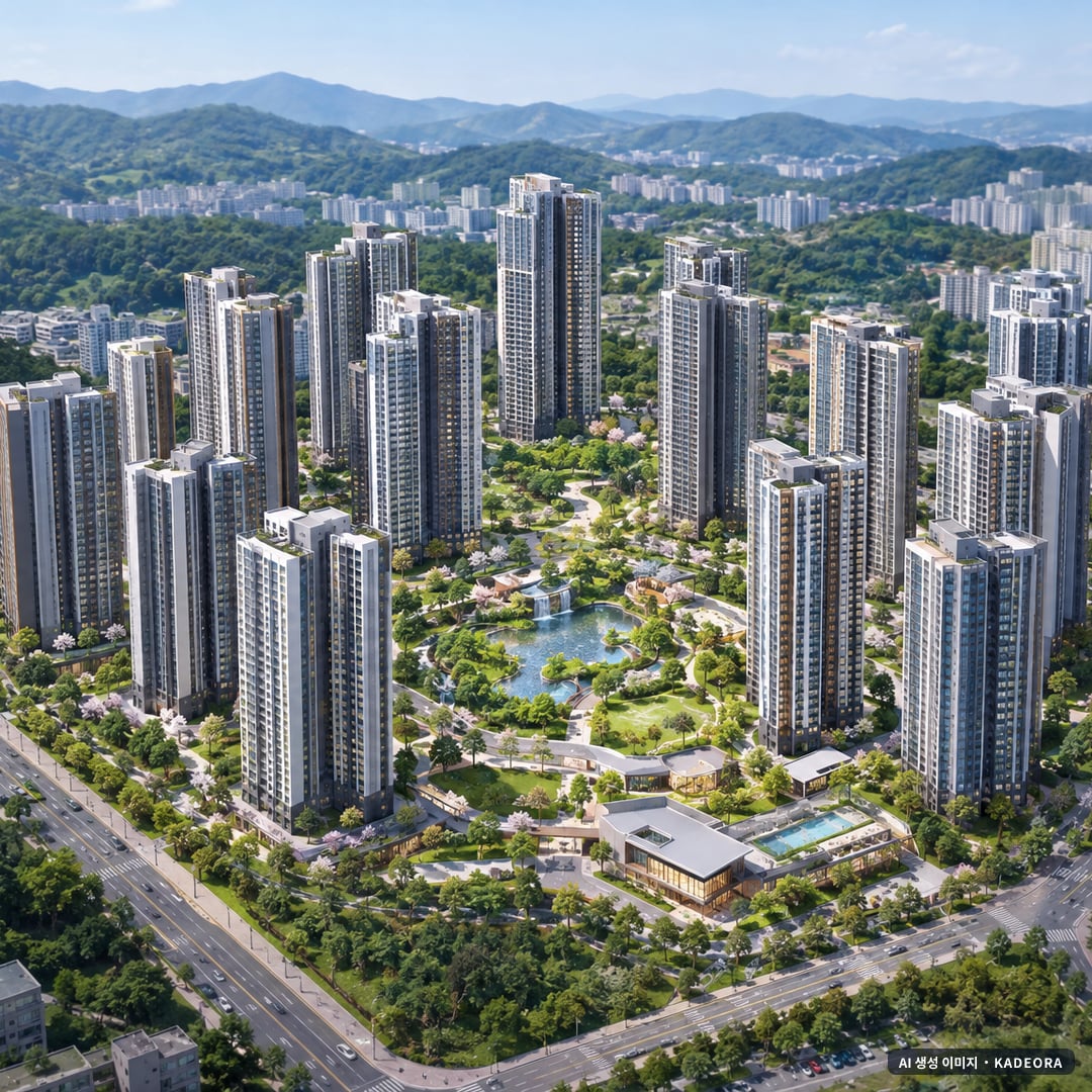 반포 디에이치 클래스트 조감도 AI 상상도(주간 항공) — 서울 서초구 분양 예고 5,002세대