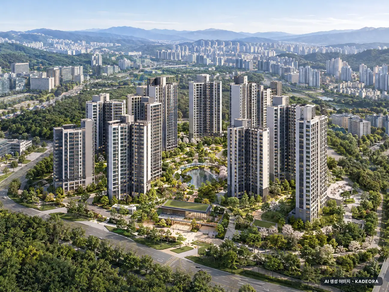 고양창릉지구 S-3블록 이익공유형 분양주택(본청약) 이번 1,282세대 공급 기준 AI 상상도(주간 항공) — 실제와 다를 수 있음