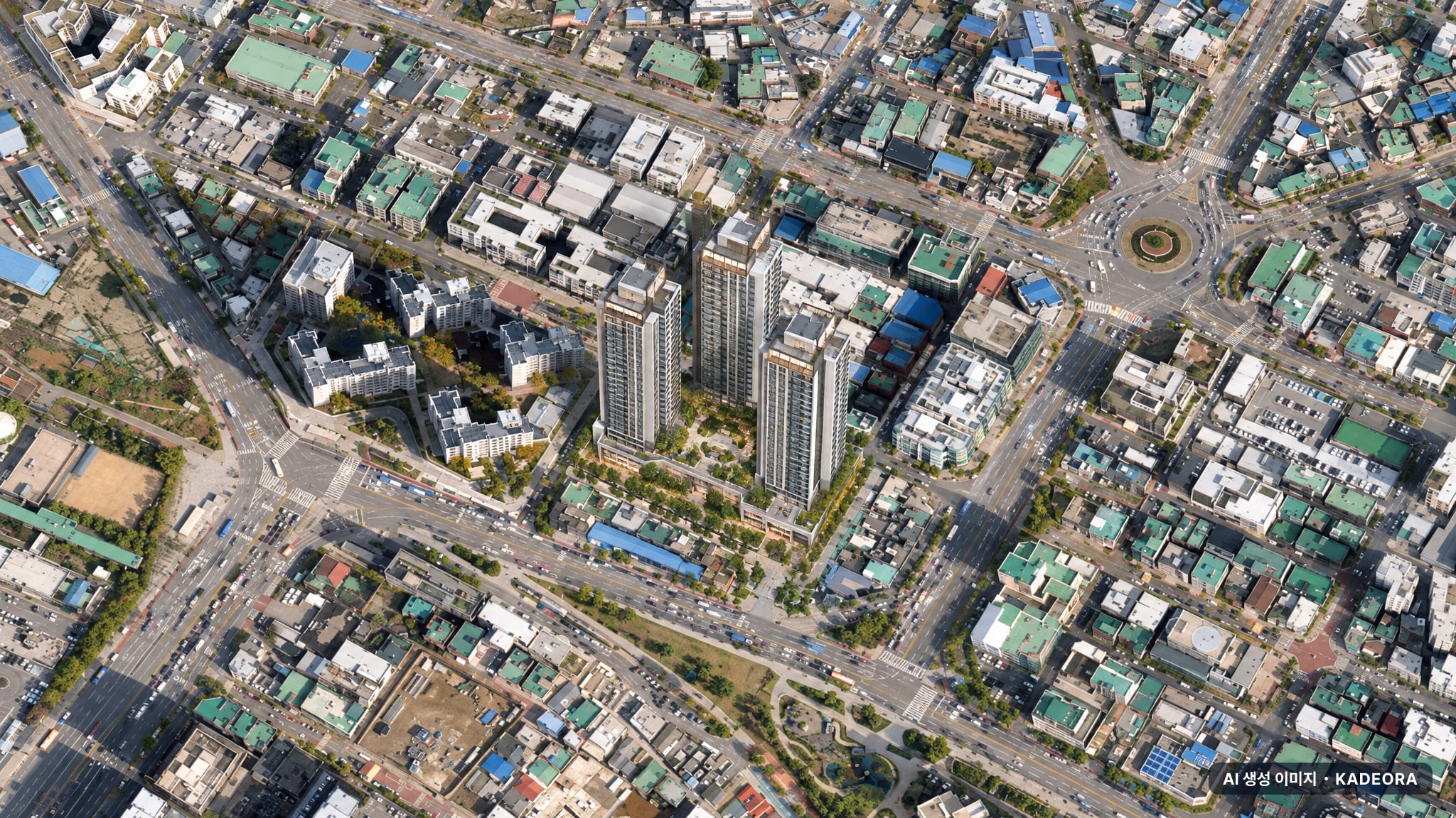 숭의역 노르웨이숲 더 스카이 단지 전경 AI 상상도(주간 항공) — 인천 미추홀구 당첨자 발표 35세대
