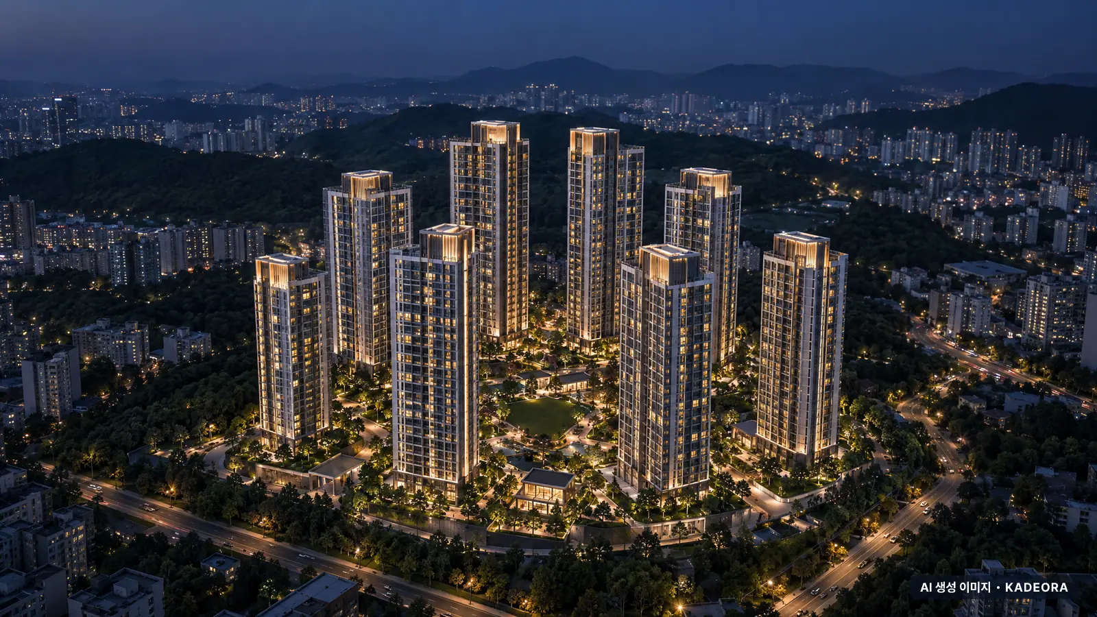 한화포레나 충주호암 단지 전경 AI 상상도 — 충주시 호암동 173세대
