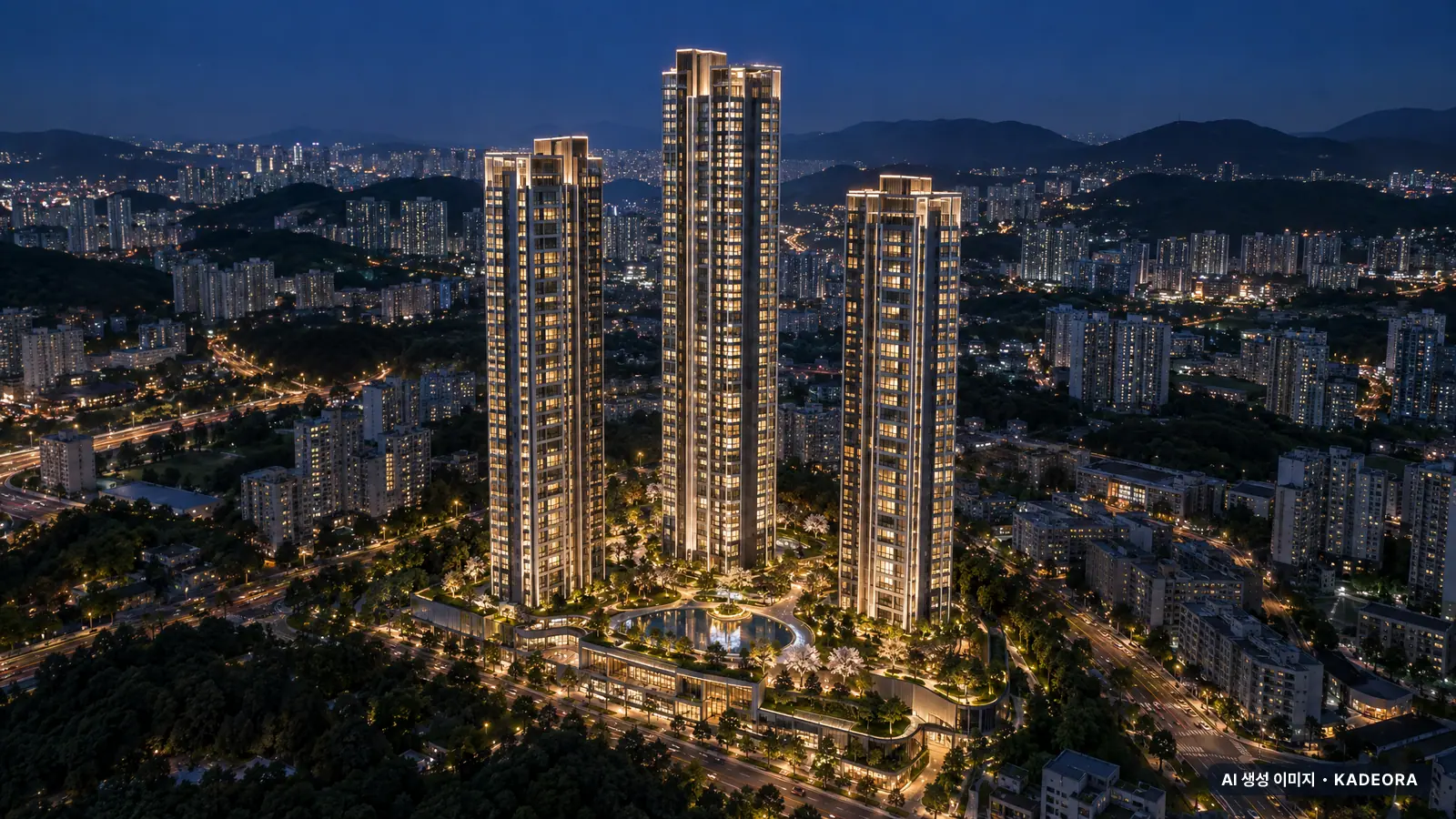 연제갤러리자이 단지 전경 AI 상상도 — 연제구 연산동 499세대