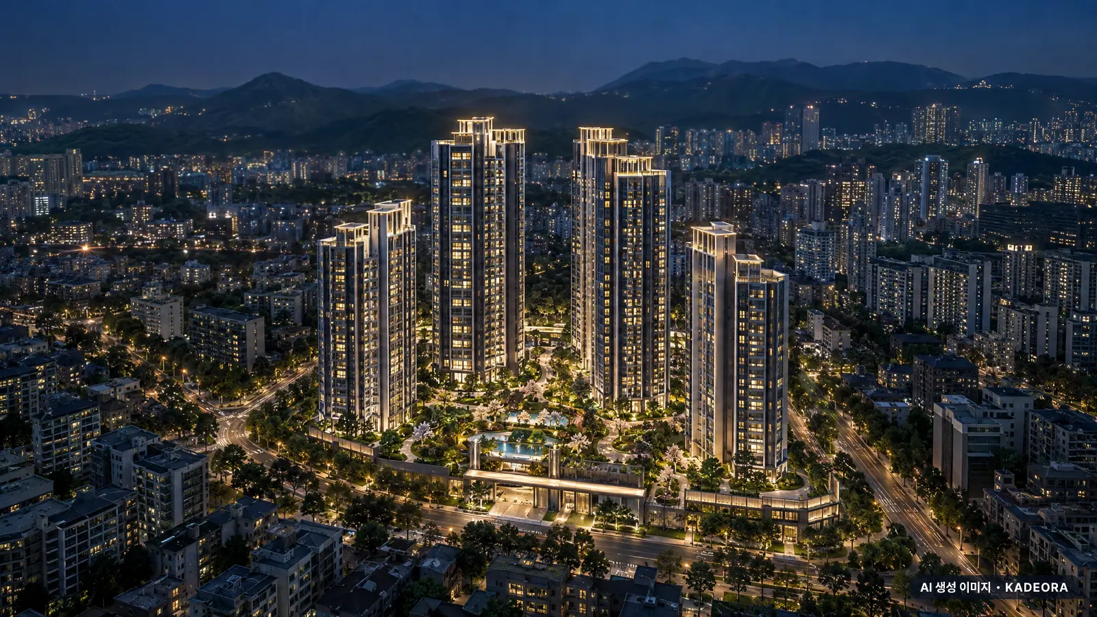 부산 남구 용호1 재건축 단지 전경 AI 상상도 — 남구 용호동 573세대
