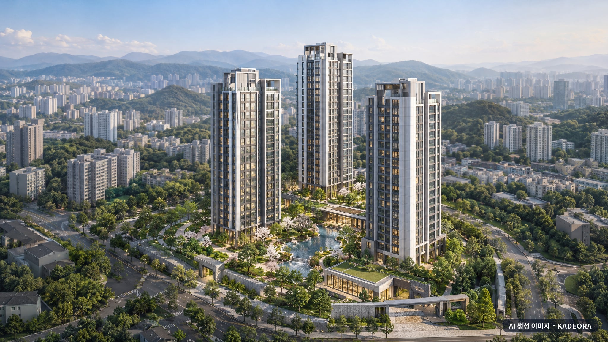 경희궁 에피트 조감도 AI 상상도(주간 항공) — 서울 종로구 분양 예고 228세대