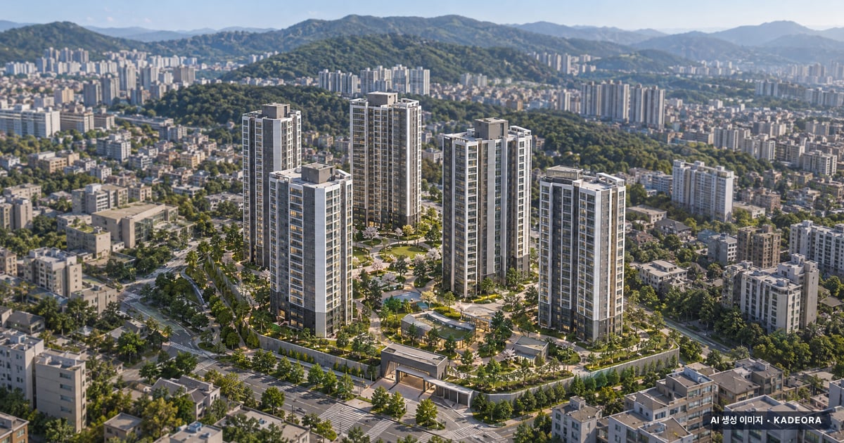 가음2구역 청약 가음2구역 단지 전경 AI 상상도 — 창원시 가음동 462세대