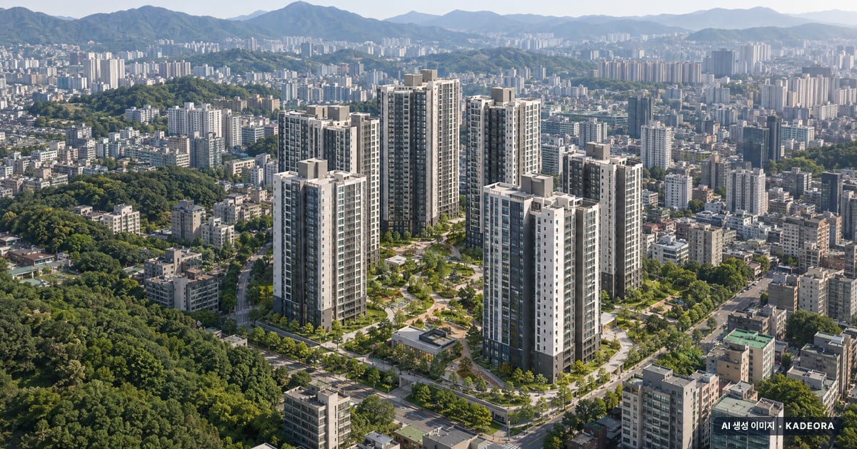 서초 롯데캐슬 아트팰리스 단지 전경 AI 상상도 — 서초구 835세대