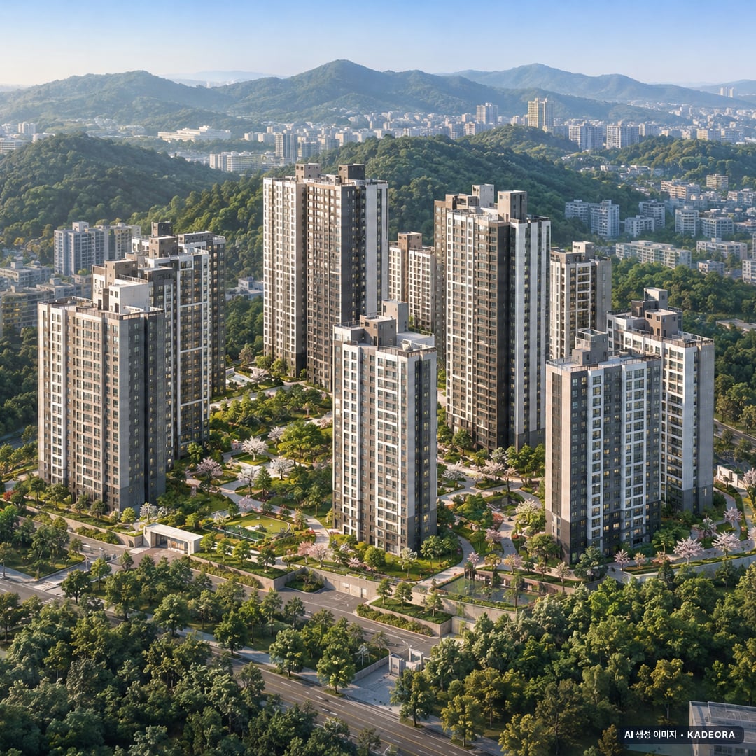 마곡스카이온 이번 24세대 공급 기준 AI 상상도(주간 항공) — 실제와 다를 수 있음