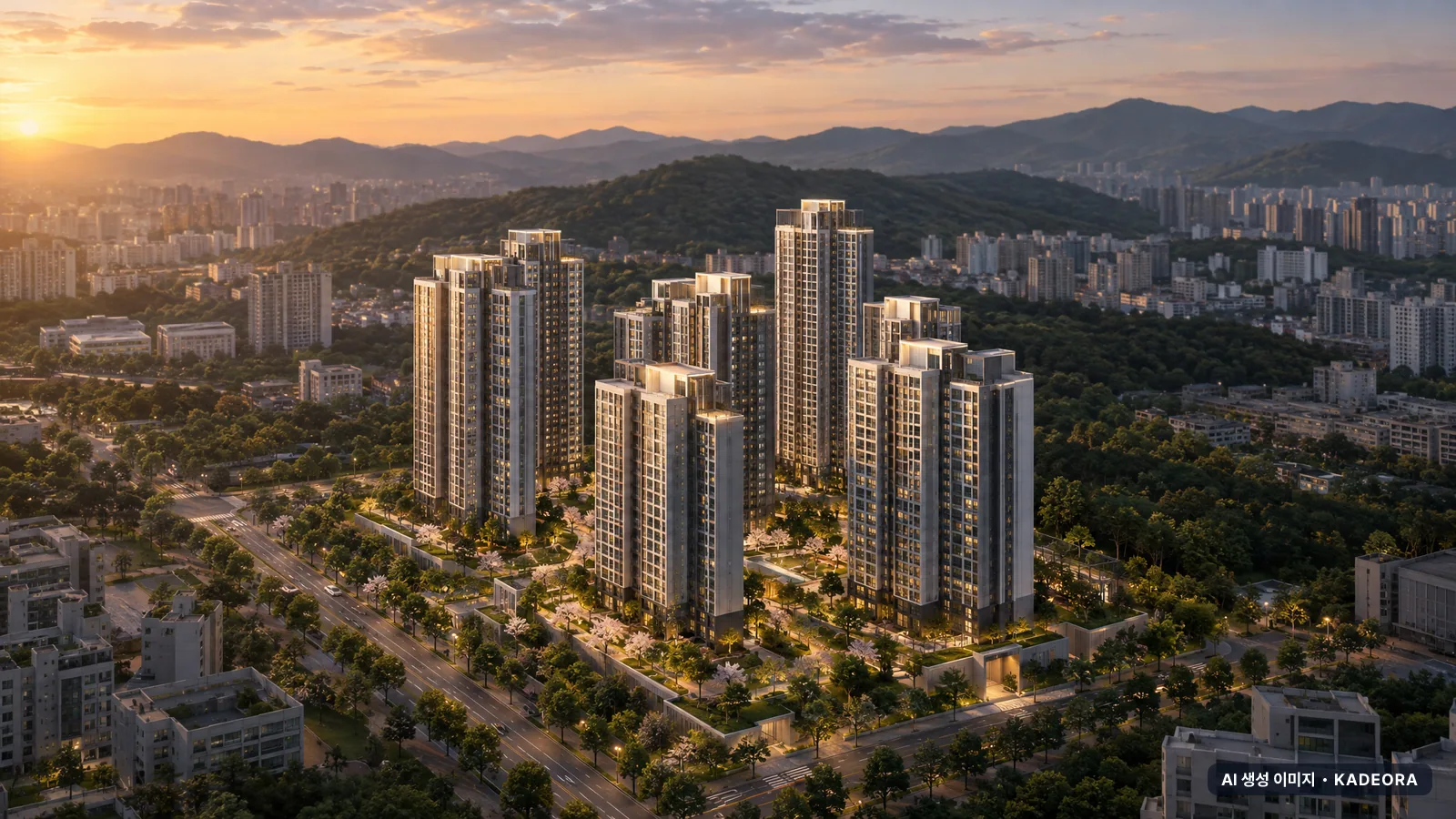 마곡스카이온 이번 24세대 공급 기준 AI 상상도(노을 항공) — 실제와 다를 수 있음
