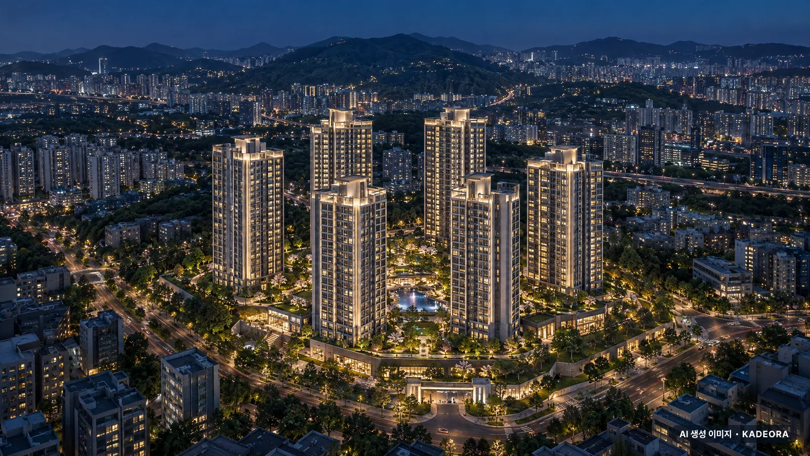 고양 장항 카이브 유보라 단지 전경 AI 상상도 — 고양시 장항동 1,694세대