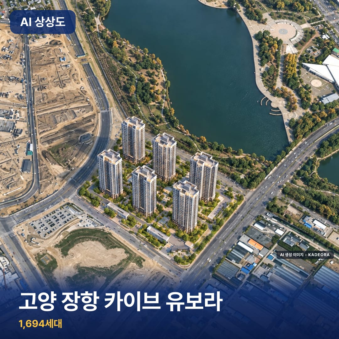 고양 장항 카이브 유보라 단지 썸네일 — AI 생성 이미지
