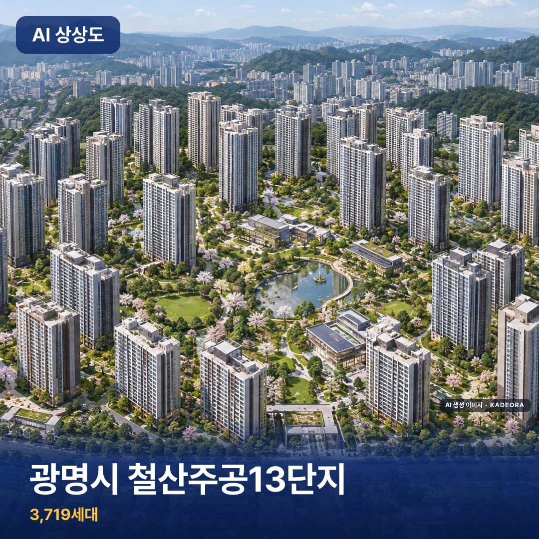 광명시 철산주공13단지 단지 썸네일 — AI 생성 이미지