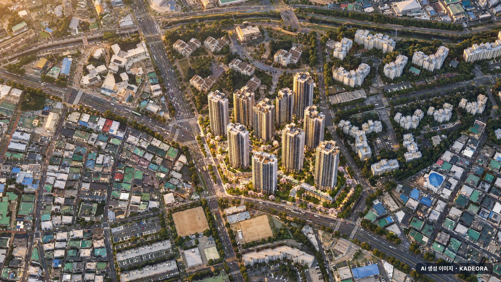 울산 남구 B-07 재개발 조감도 AI 상상도(노을 항공) — 울산 남구 시공사 선정 1,304세대
