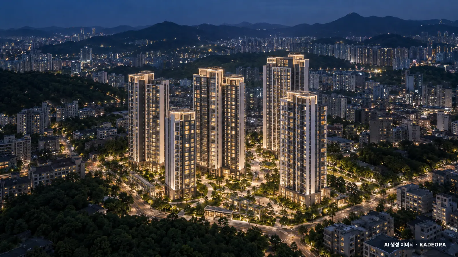 부산 연제구 연산13 재개발 단지 전경 AI 상상도 — 연제구 연산동 710세대