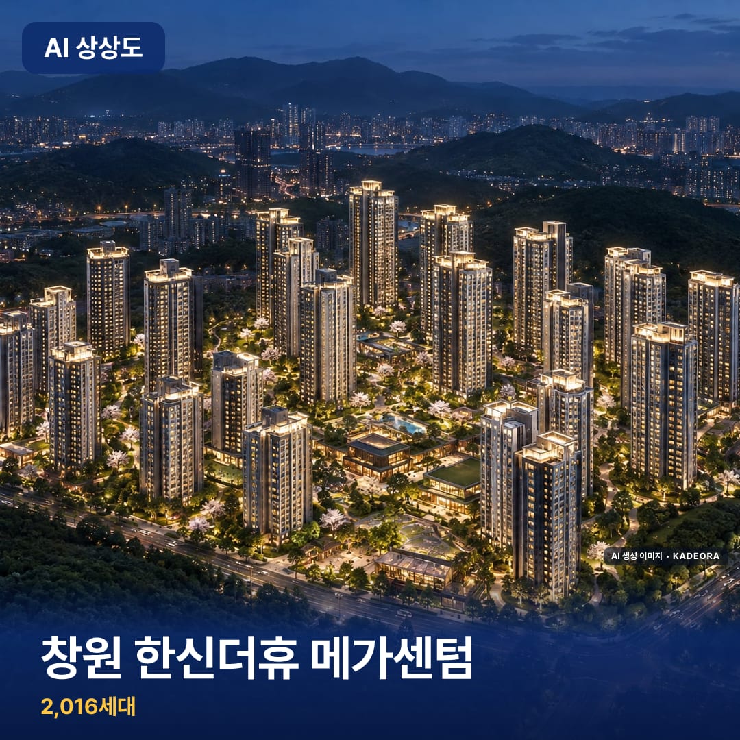 창원 한신더휴 메가센텀 단지 썸네일 — AI 생성 이미지