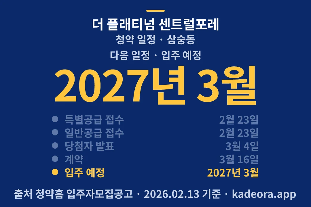 더 플래티넘 센트럴포레 청약 일정 — 양주시 아파트 분양