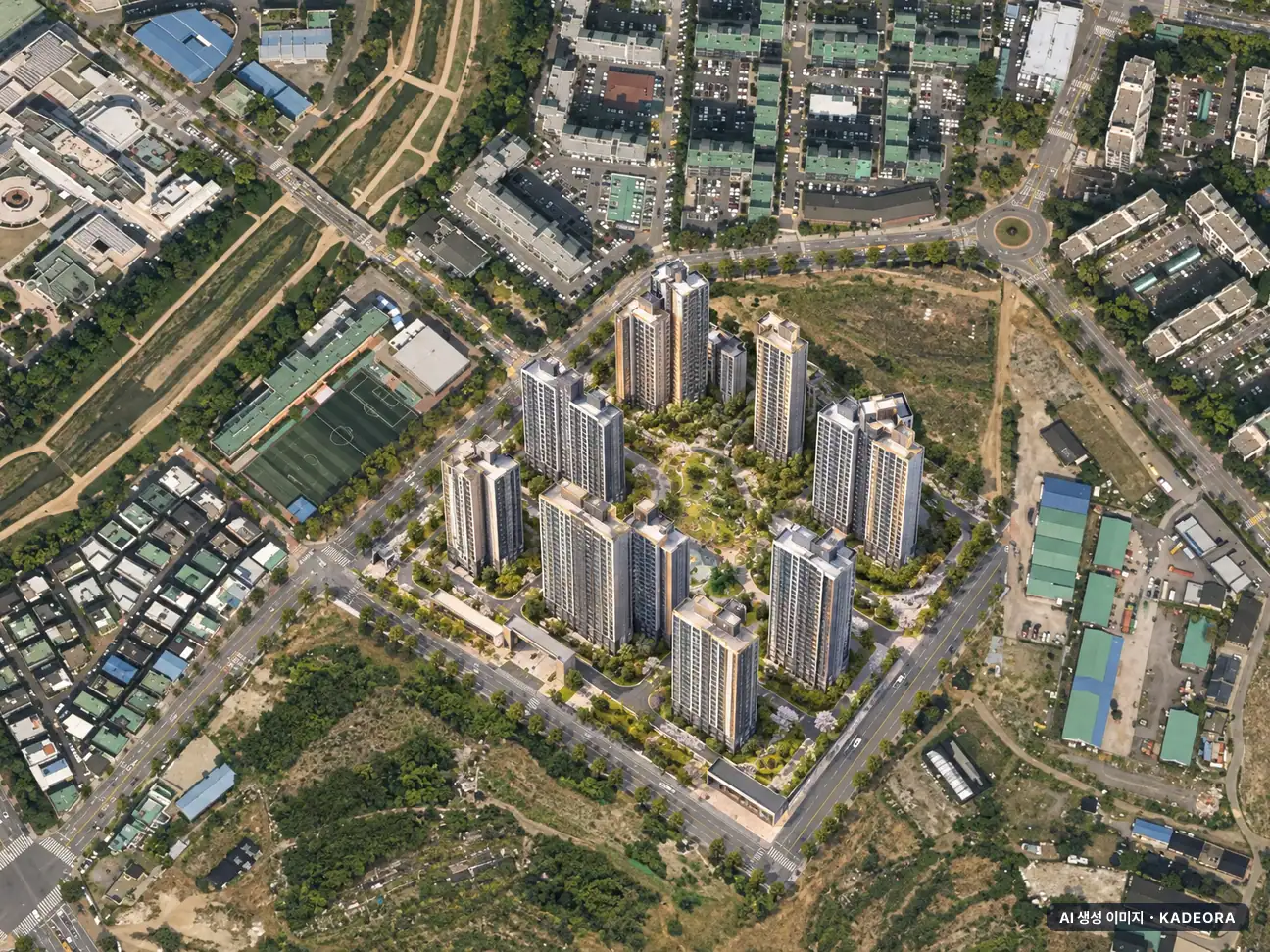 교산 푸르지오 더 퍼스트(본청약) 이번 1,115세대 공급 기준 AI 상상도 — 실제와 다를 수 있음 교산 푸르지오 더 퍼스트(본청약) 이번 1,115세대 공급 기준 AI 상상도(주간 항공) — 실제와 다를 수 있음